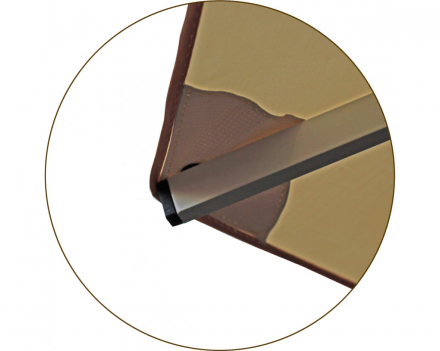 Зонт квадратный 2.5 х 2.5 м (8 спиц) сталь, с воланом